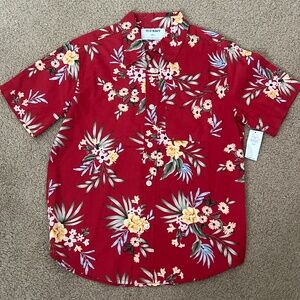 NWT Old Navy floral button down